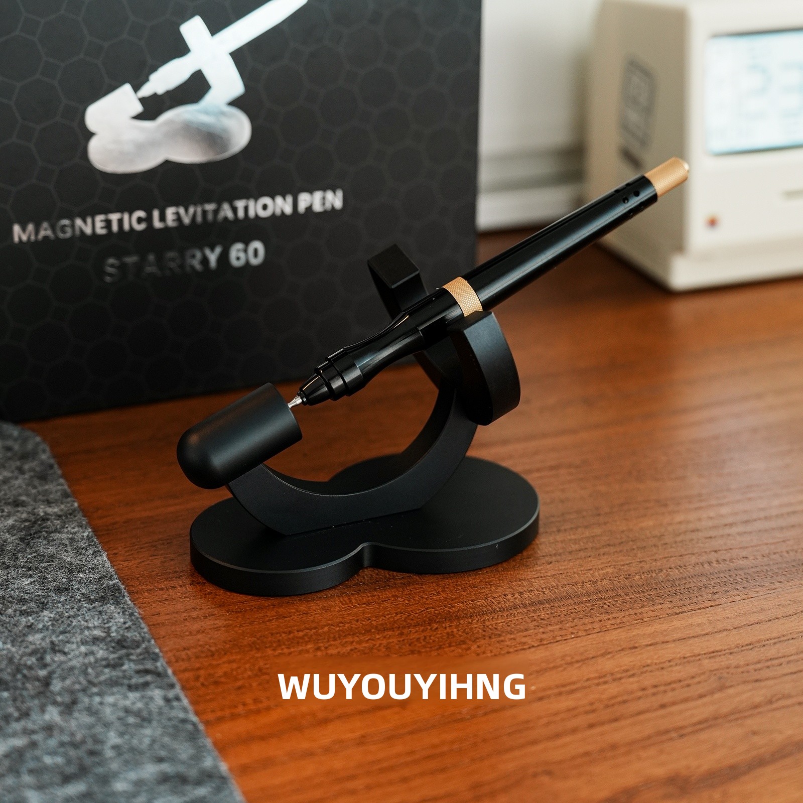 Office Tech Supply - High-End Floating Pen Black Tech Desk