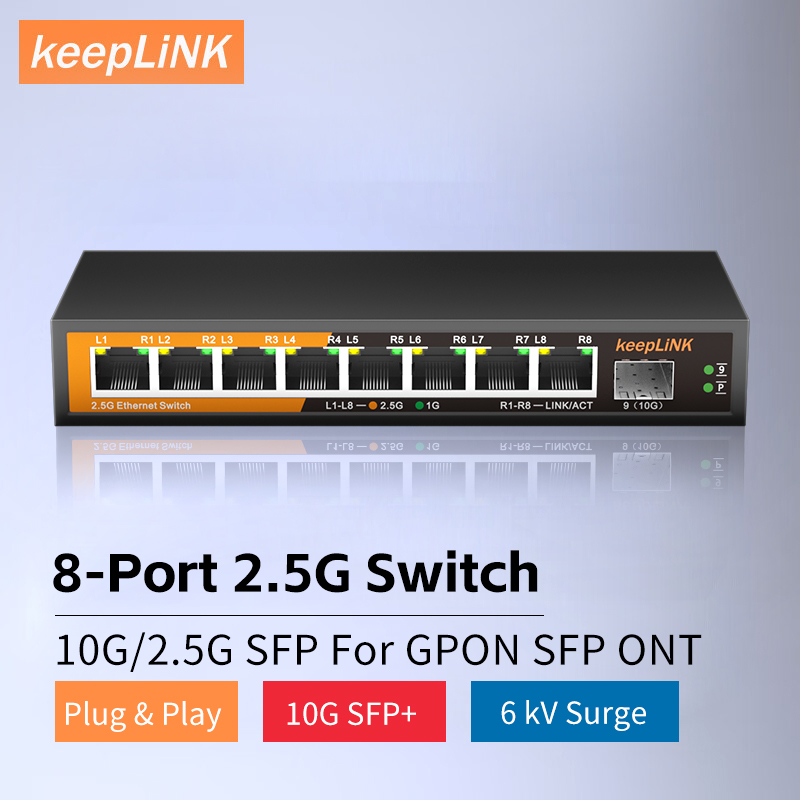 KeepLiNK 8-Port 2.5Gbps Ethern - Ethernet Switch 8 Port incelemesi ve fiyatı