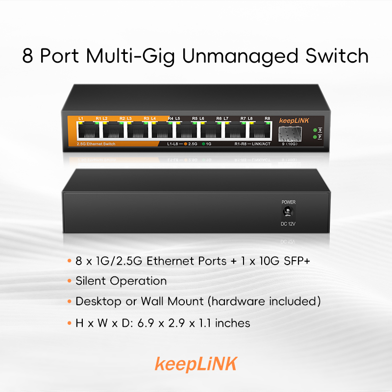 KeepLiNK 8-Port 2.5Gbps Ethern - Ethernet Switch 8 Port incelemesi ve fiyatı