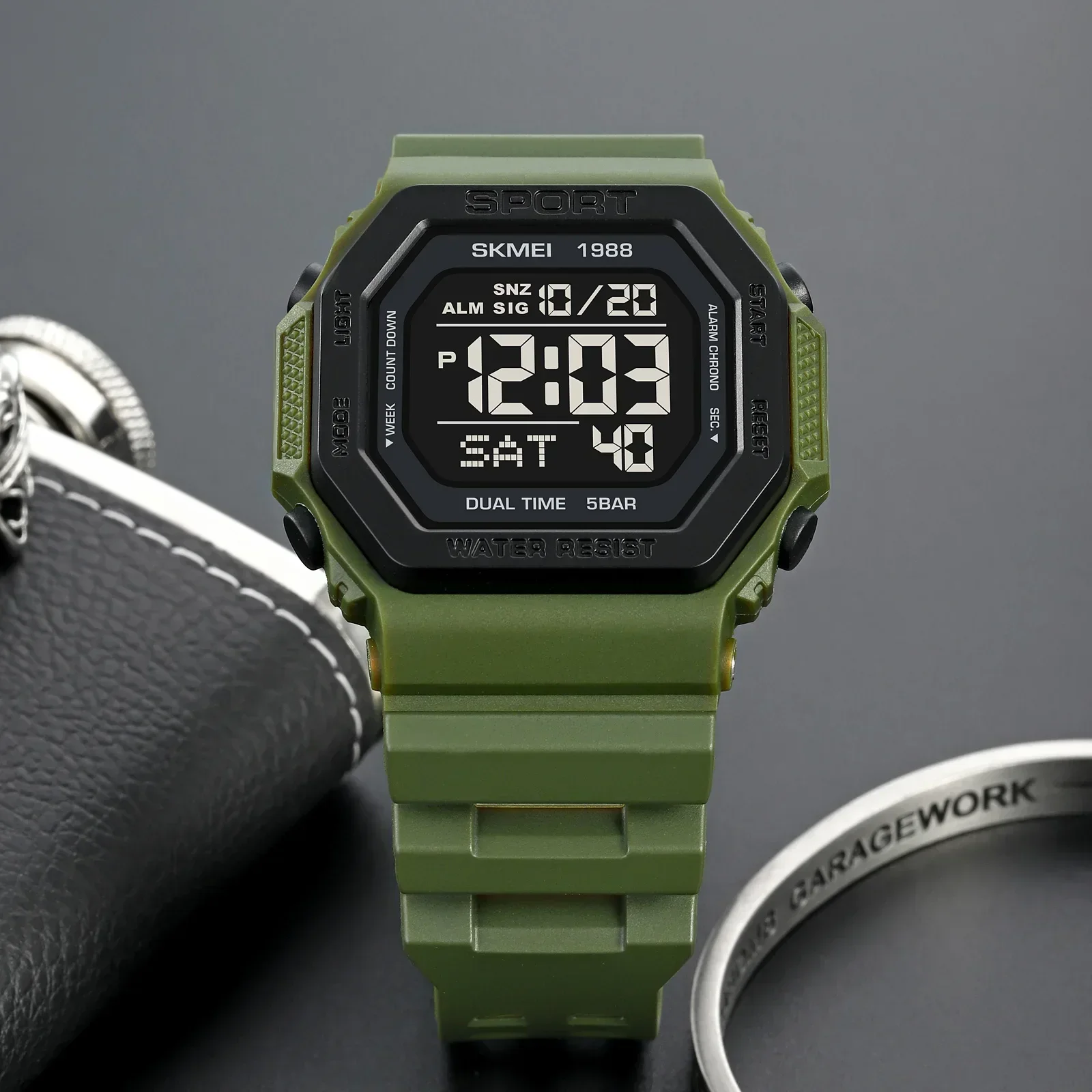 Skmei 1988 Men's Military Coun - Digital Timer Countdown incelemesi ve fiyatı