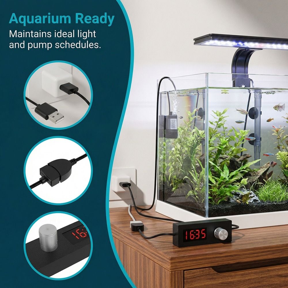 Digital Display Fish Tank USB  - Digital Timer Countdown incelemesi ve fiyatı