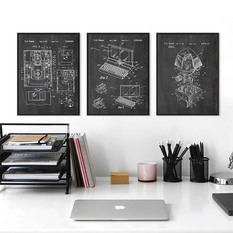 6Pcs Vintage Computer Patent W - Tech Office Wall Art incelemesi ve fiyatı