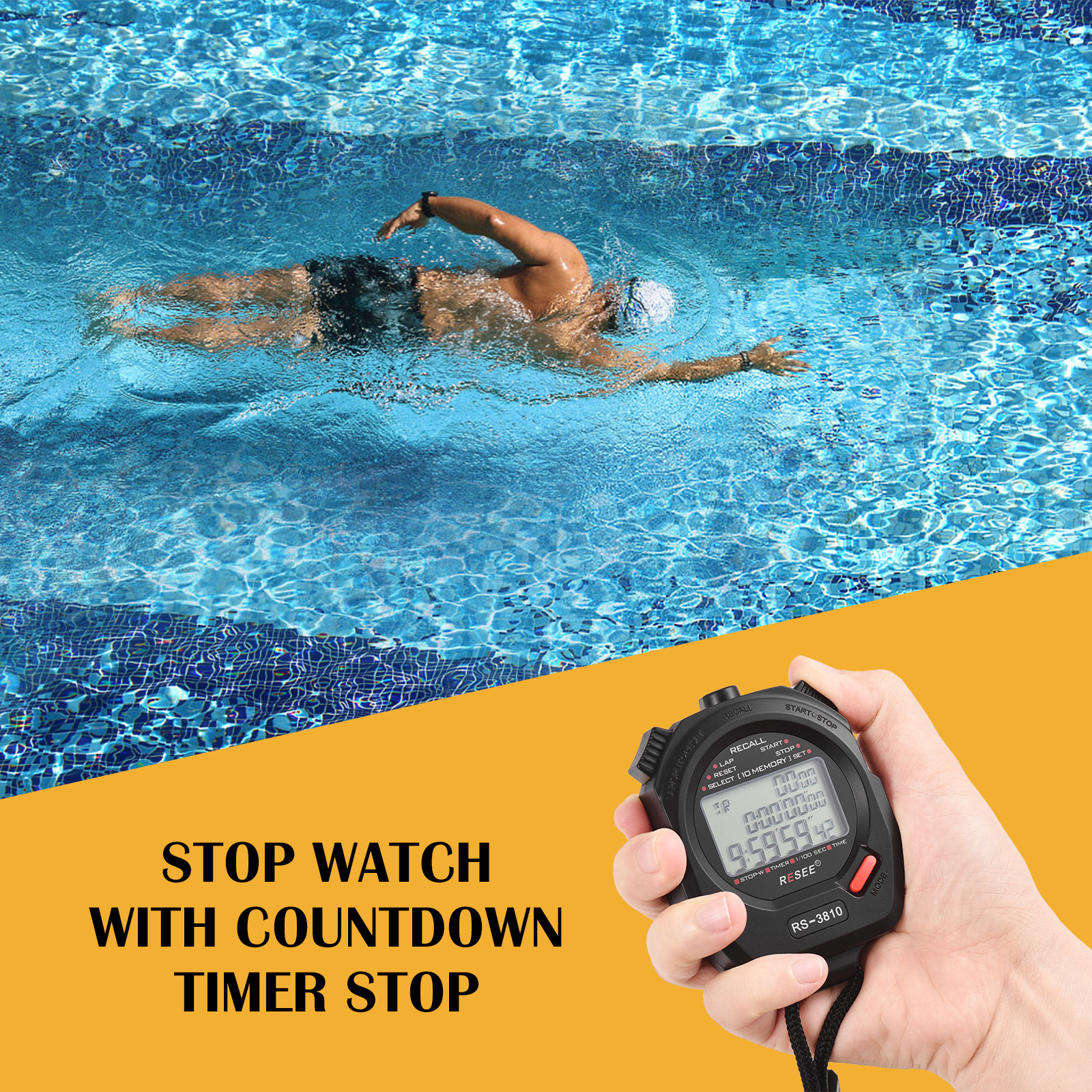 Sports Stopwatch Timer 100 Mem - Digital Timer Countdown incelemesi ve fiyatı