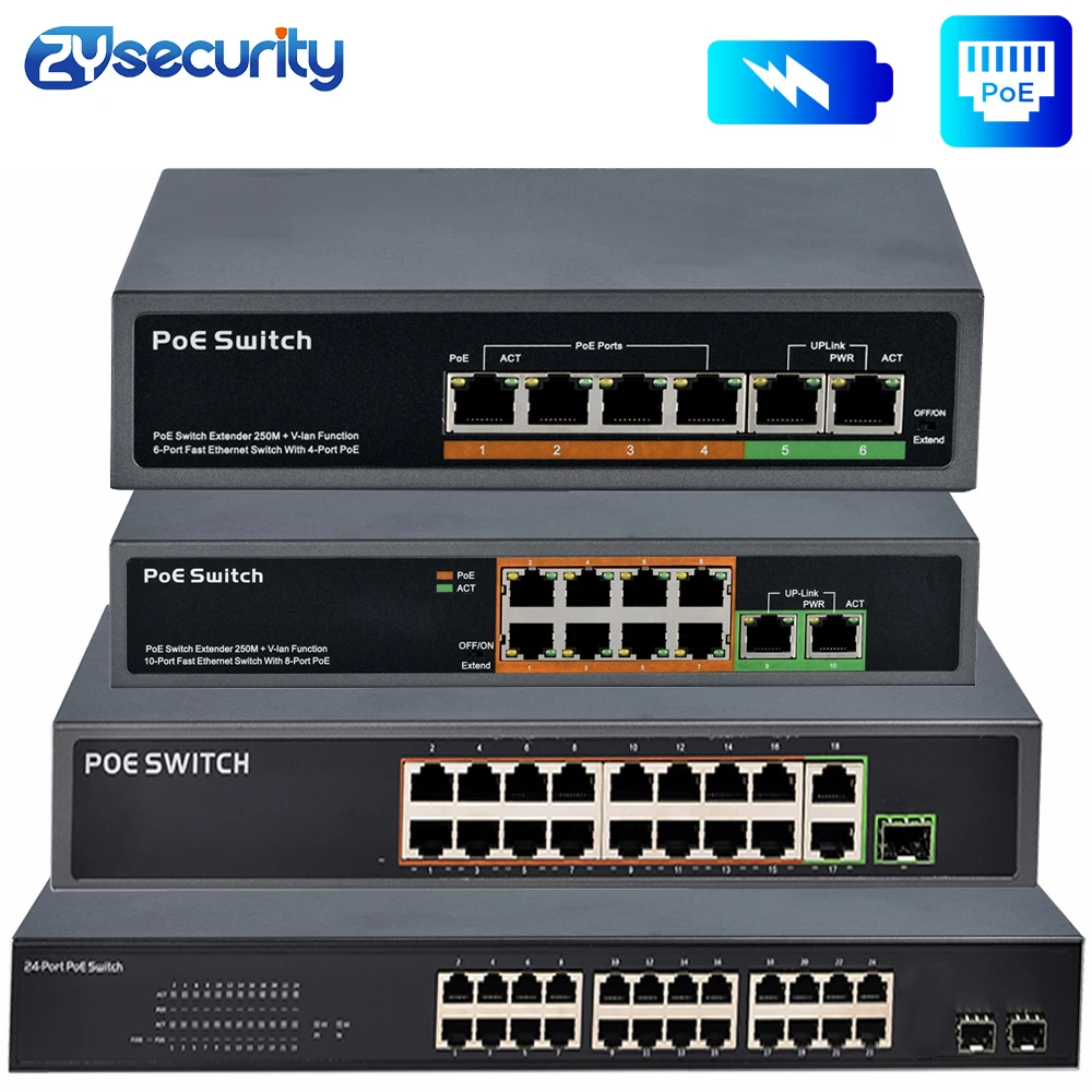 4 8 16 24 Port Poe Switch IEEE - Ethernet Switch 8 Port incelemesi ve fiyatı