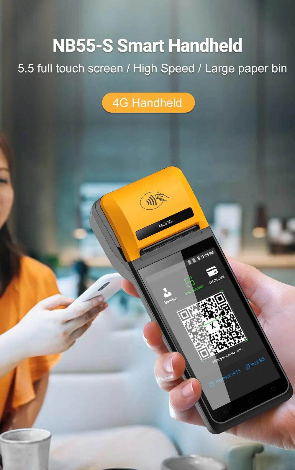 Mobile Payment Machine Portabl - Pos Terminal Android incelemesi ve fiyatı