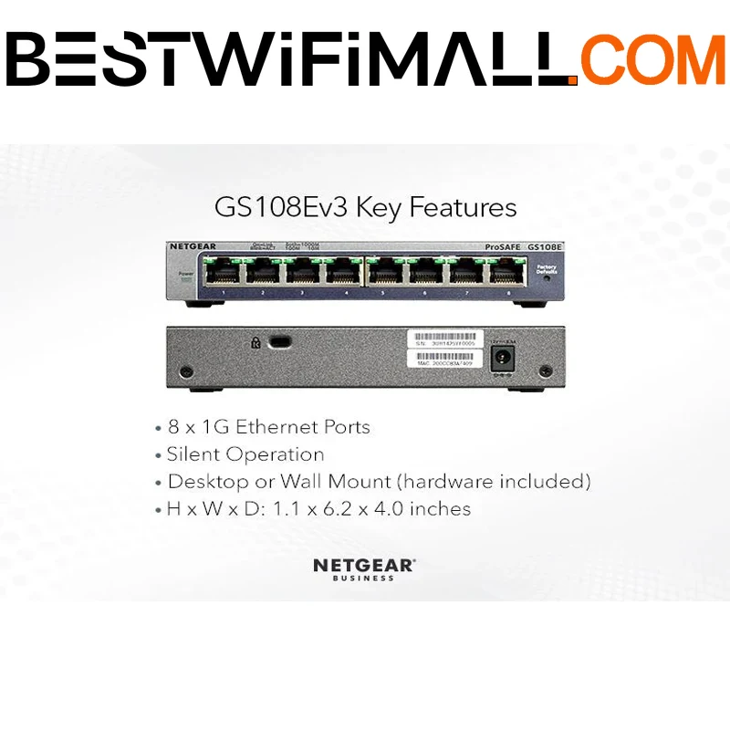 NETGEAR GS108E 8 Port Gigabit  - Ethernet Switch 8 Port incelemesi ve fiyatı