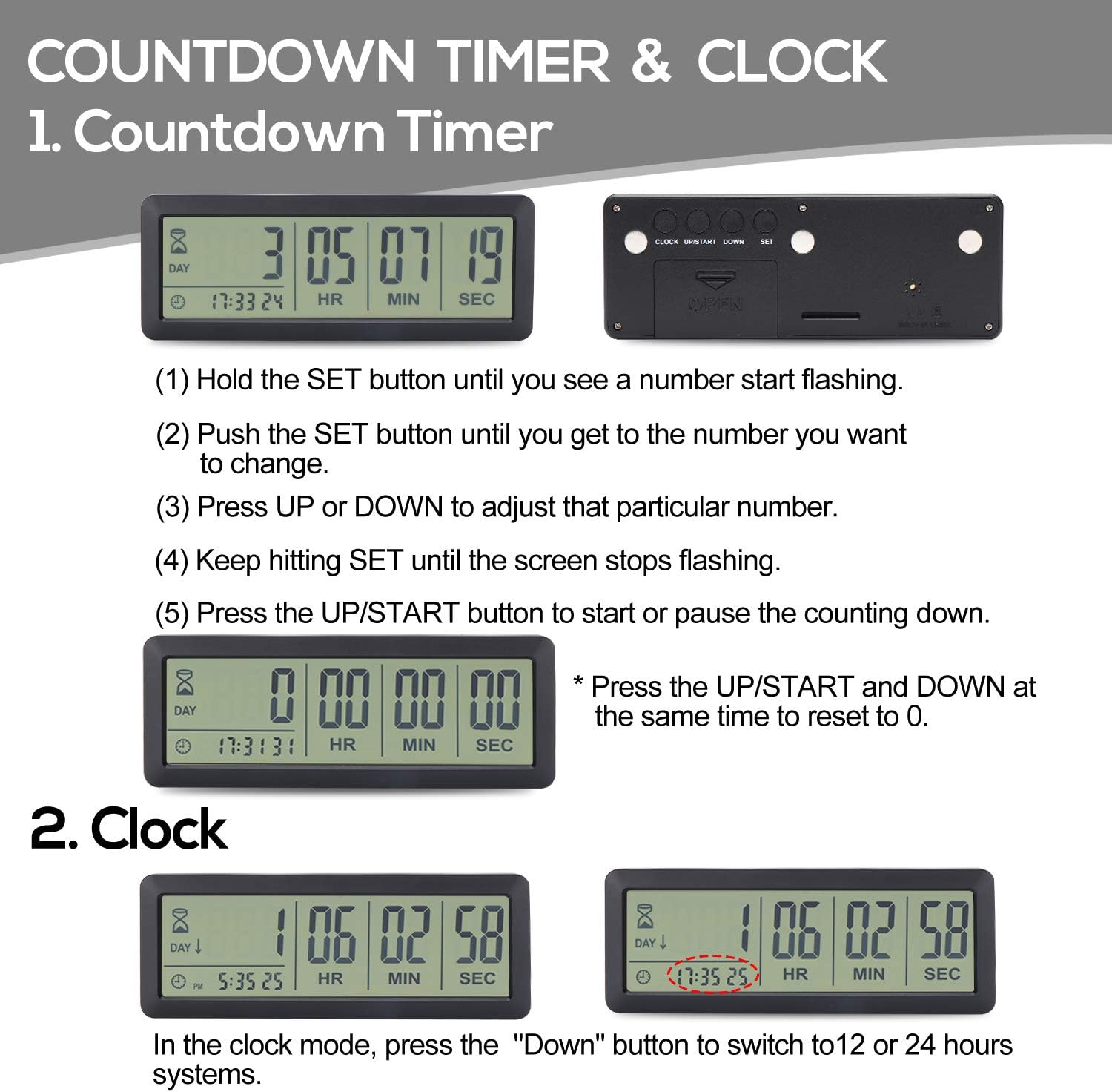 999-Day Countdown Timer Digita - Digital Timer Countdown incelemesi ve fiyatı