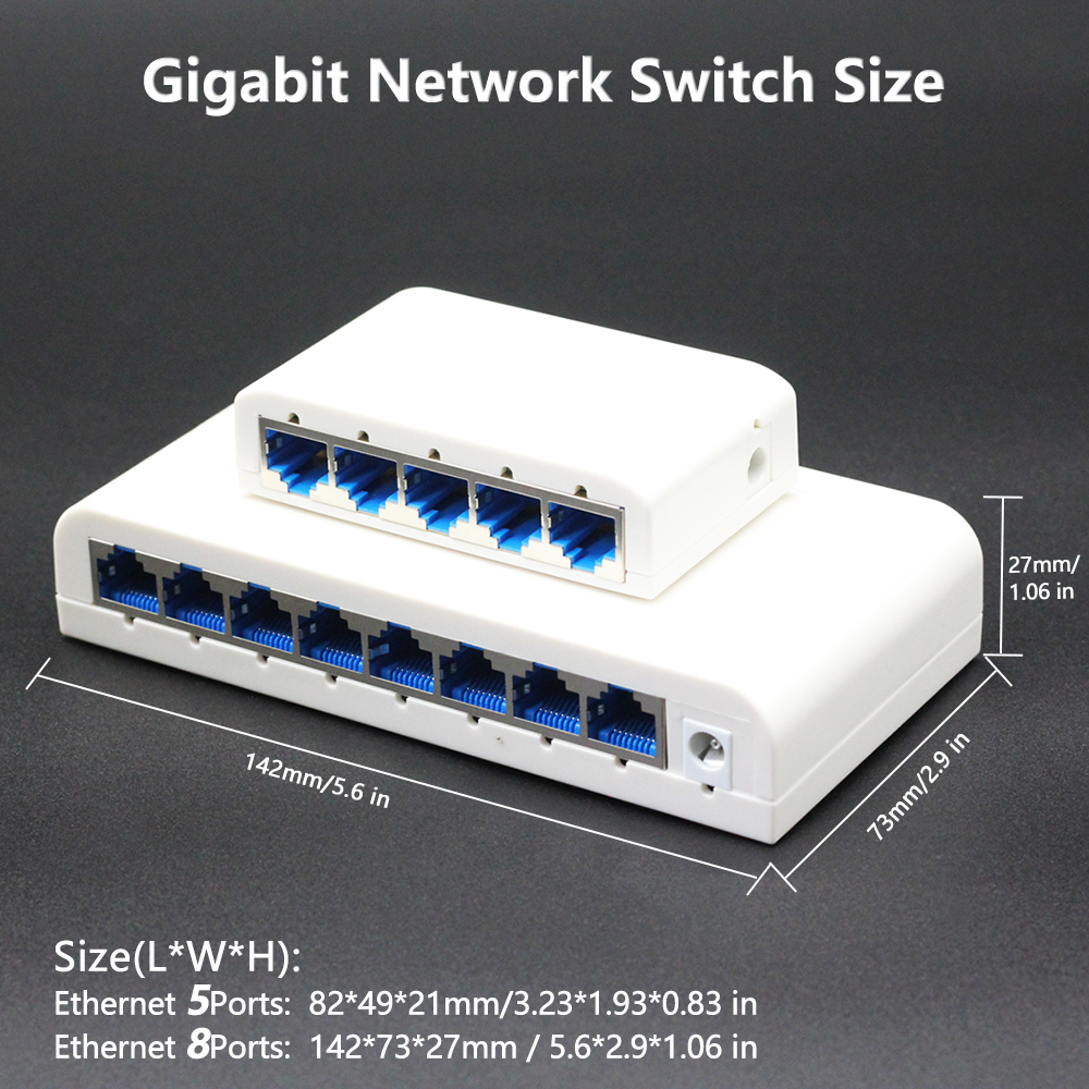 RJ45 5/8 port 10/100/1000Mbps  - Ethernet Switch 8 Port incelemesi ve fiyatı