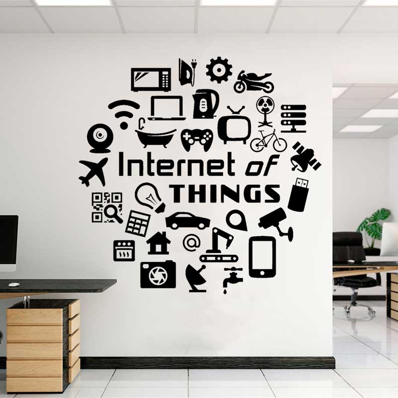 Tech vinyl wall decals Interne - Office Tech Company incelemesi ve fiyatı