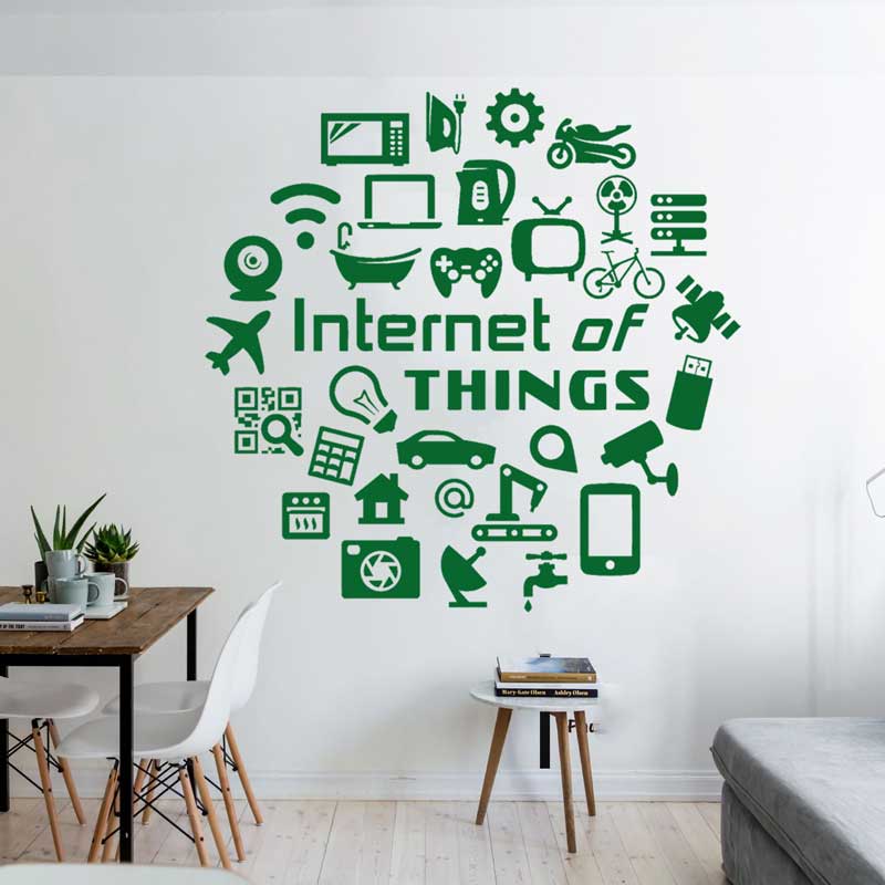 Tech vinyl wall decals Interne - Office Tech Company incelemesi ve fiyatı