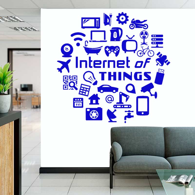 Tech vinyl wall decals Interne - Office Tech Company incelemesi ve fiyatı