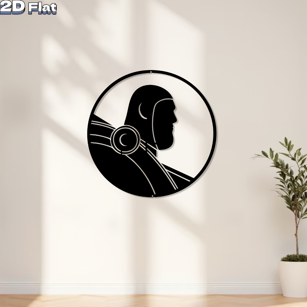 1pc Modern Robot Metal Wall Ar - Tech Office Wall Art incelemesi ve fiyatı