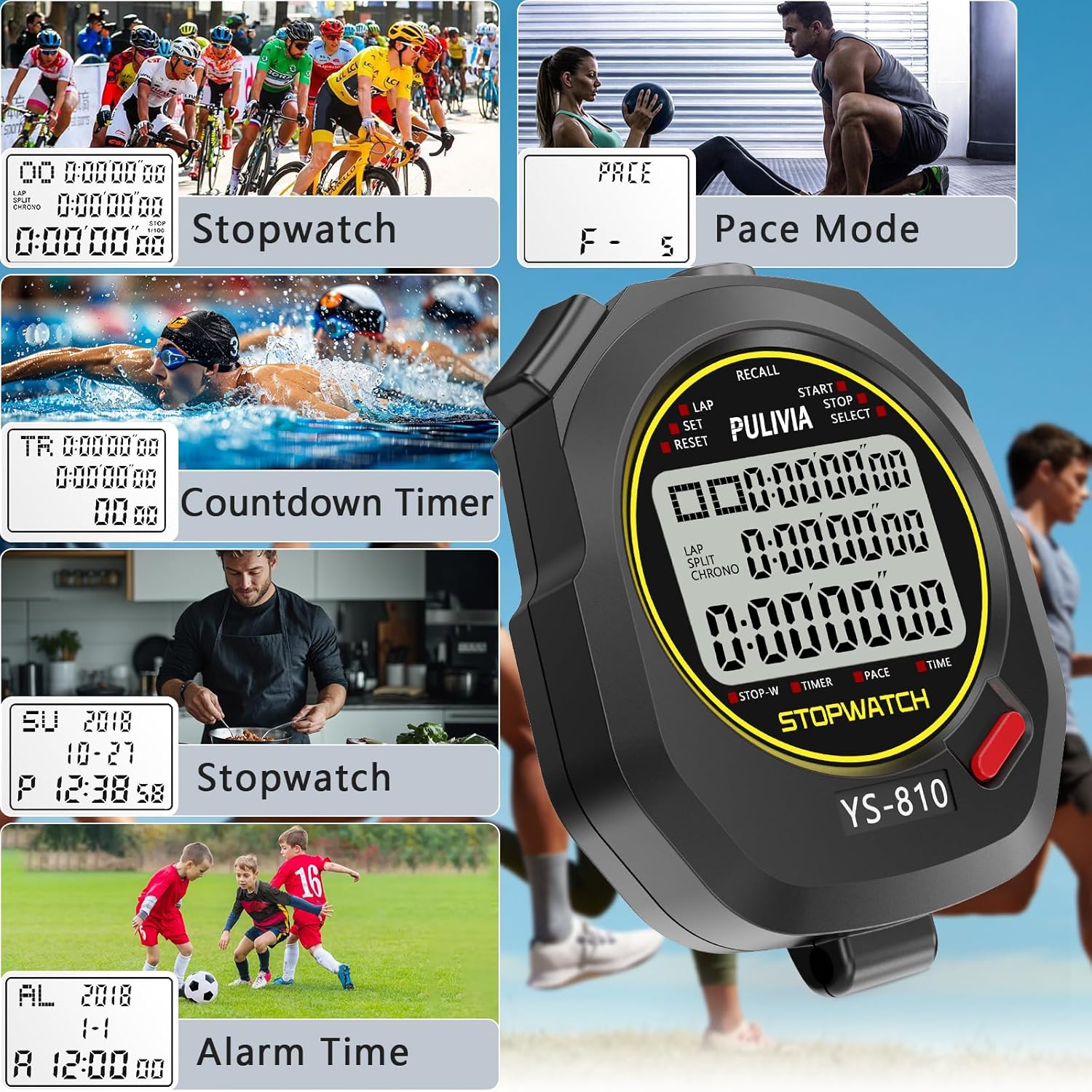 10-Lap Stopwatch for Sports, C - Digital Timer Countdown incelemesi ve fiyatı