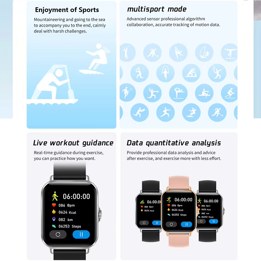 LAXASFIT 2025 Smart Watch Blue - Digital Timer Countdown incelemesi ve fiyatı
