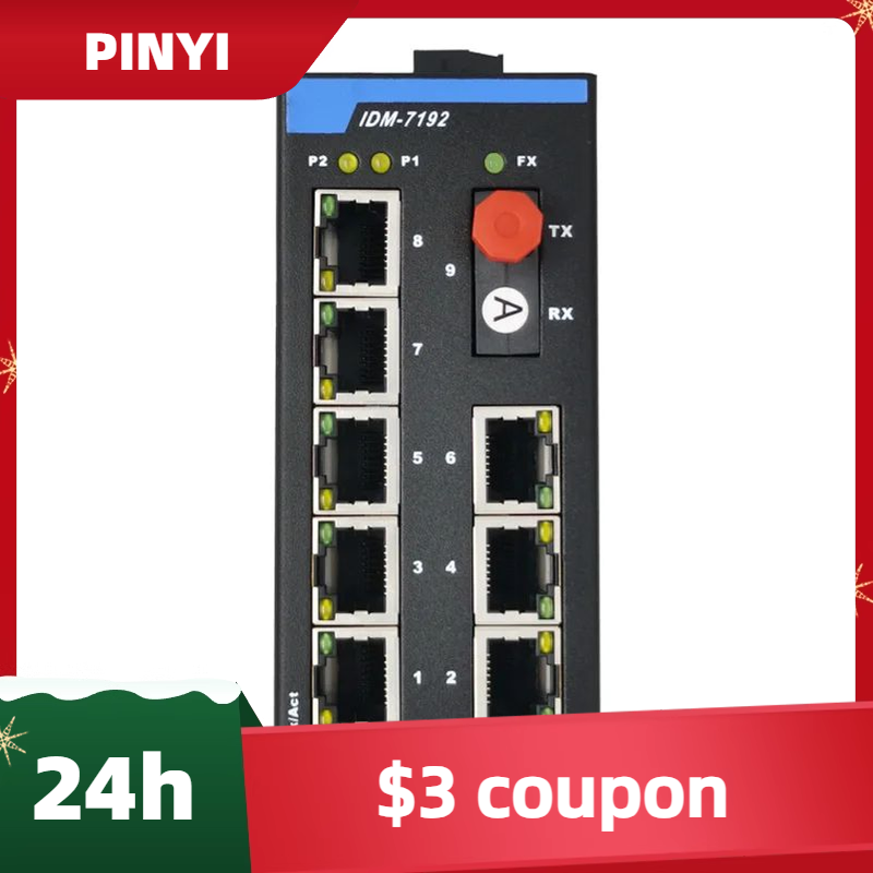 IDM-7192-FC1 DIN Rail 9-Port I - Ethernet Switch 8 Port incelemesi ve fiyatı