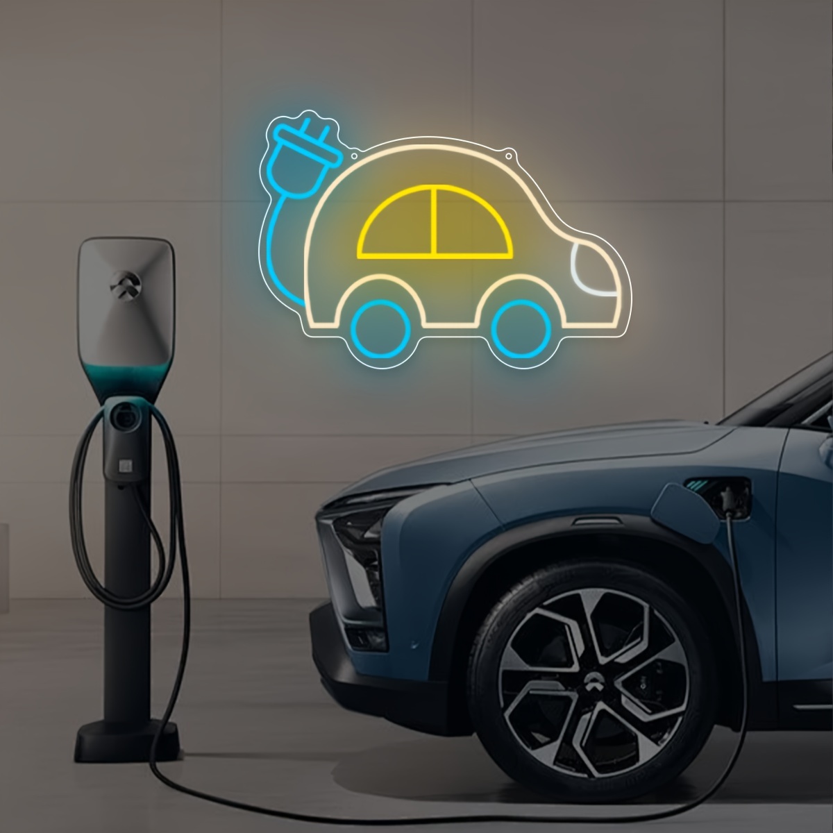 Electric Car Charging EV Theme - Tech Office Wall Art incelemesi ve fiyatı
