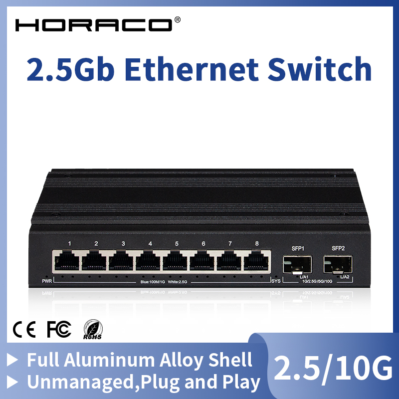 HORACO 2.5G Network Switch 8 P - Ethernet Switch 8 Port incelemesi ve fiyatı