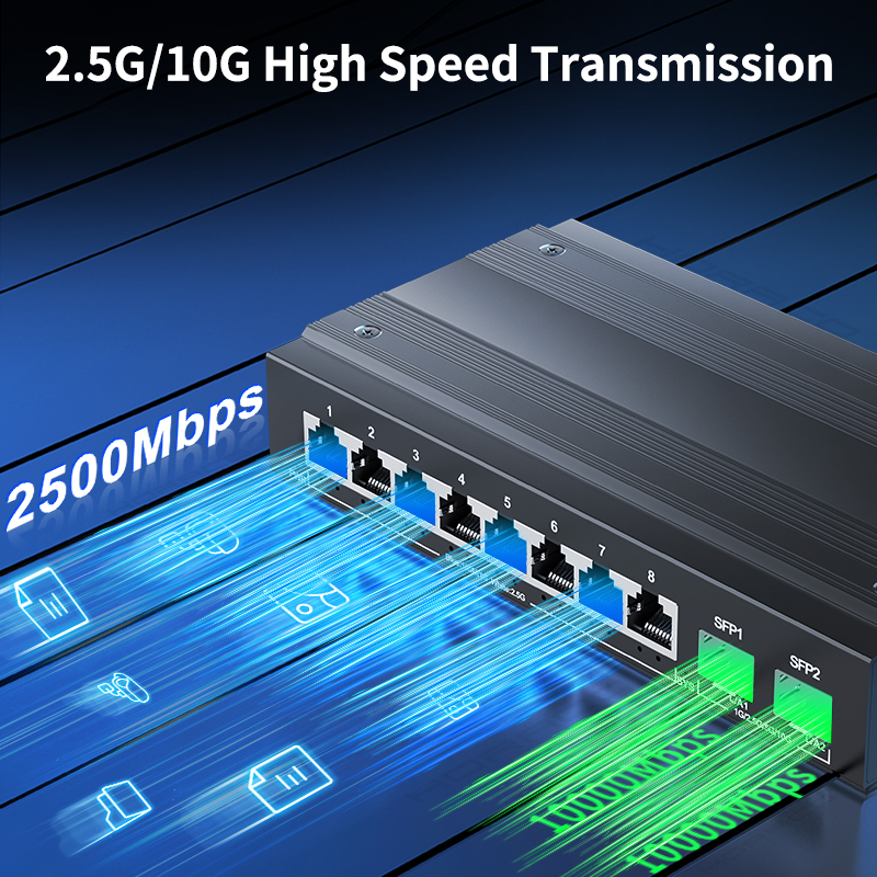 HORACO 2.5G Network Switch 8 P - Ethernet Switch 8 Port incelemesi ve fiyatı