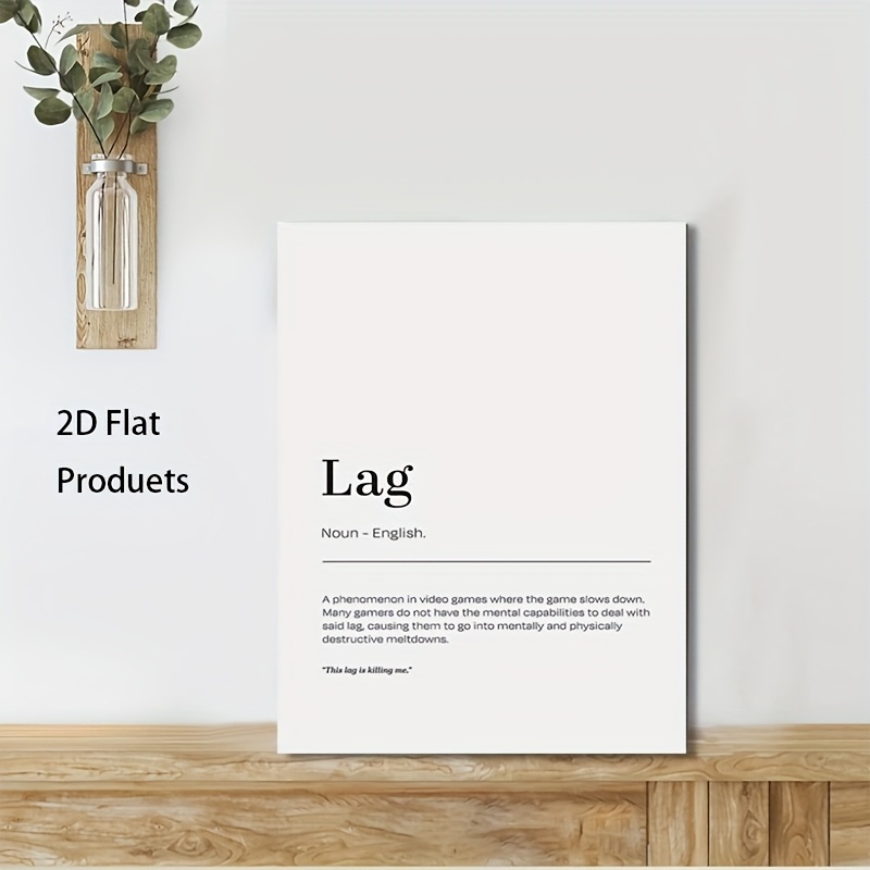 2D Flat, 1pc Minimalist Lag De - Tech Office Wall Art incelemesi ve fiyatı
