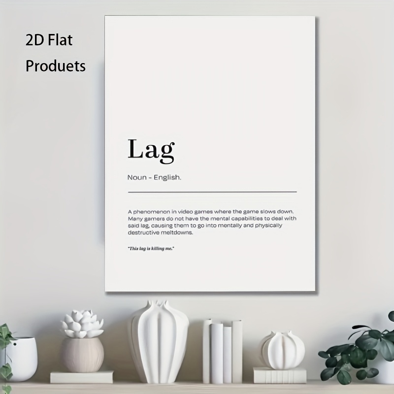 2D Flat, 1pc Minimalist Lag De - Tech Office Wall Art incelemesi ve fiyatı