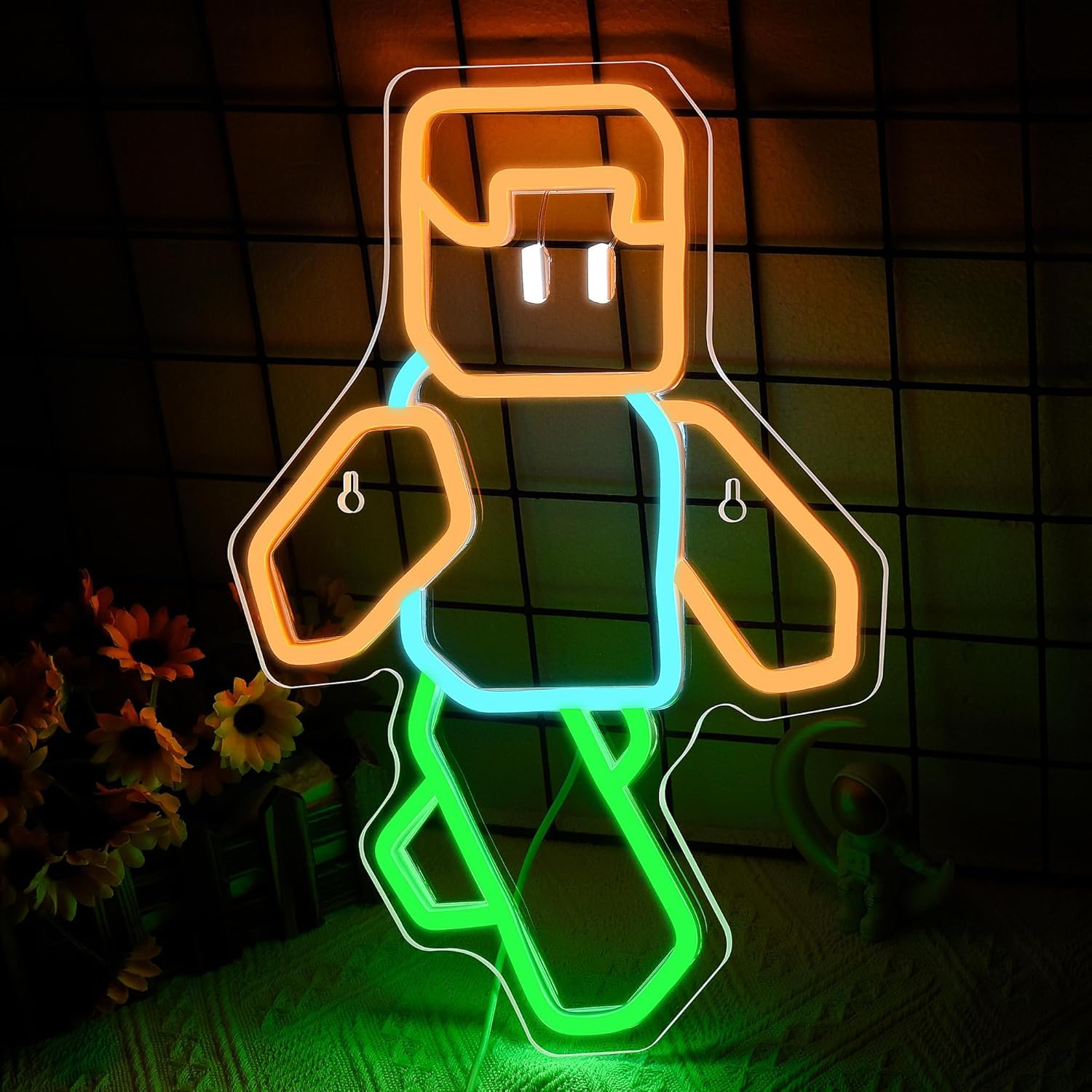 Pixel Art Character Neon Sign  - Tech Office Wall Art incelemesi ve fiyatı