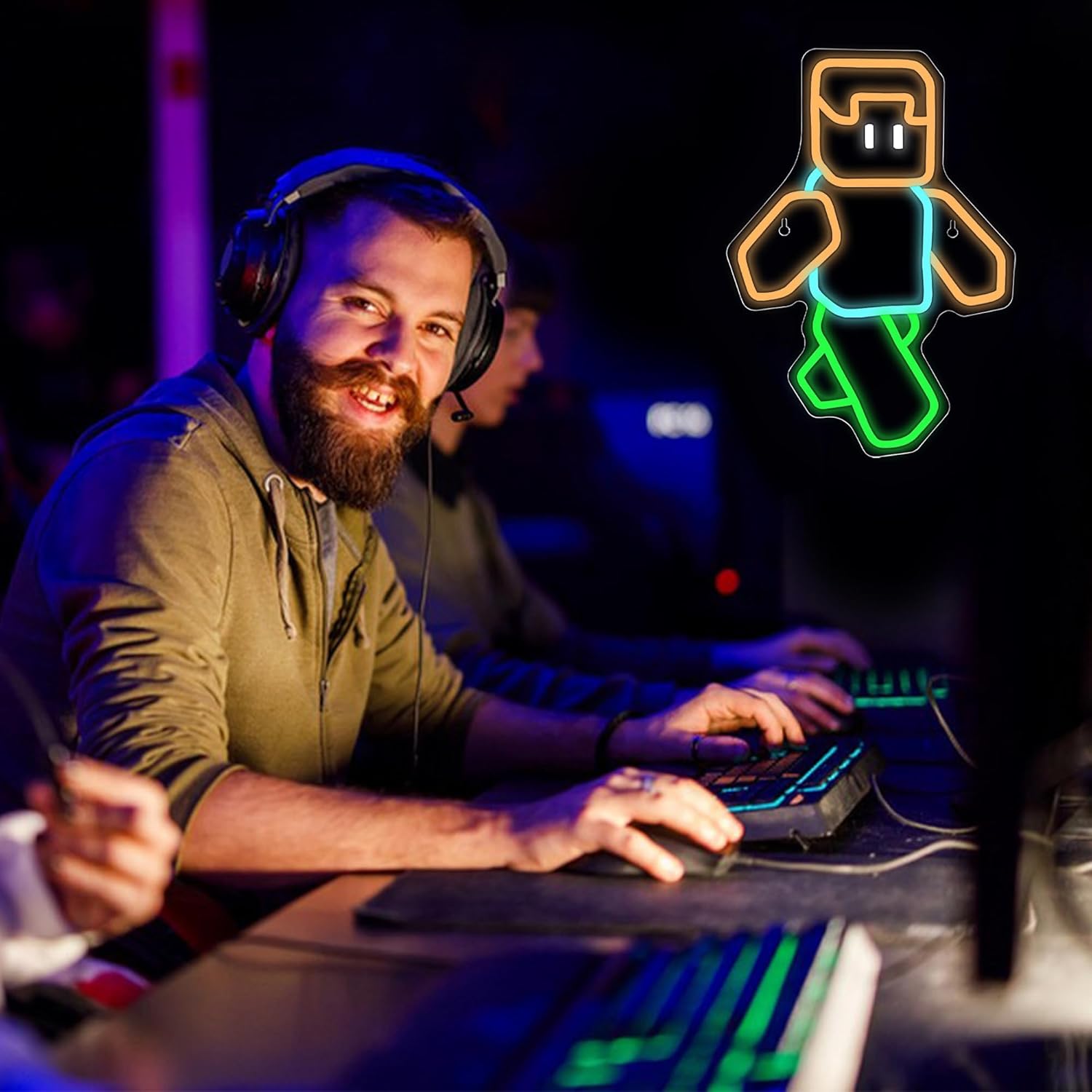 Pixel Art Character Neon Sign  - Tech Office Wall Art incelemesi ve fiyatı